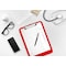 Better Office Products Plastic Clipboards, Durable, 12.5 x 9 Inch, Low Profile Clip, Red, Set of 12, 12PK 45013 - alternate 2